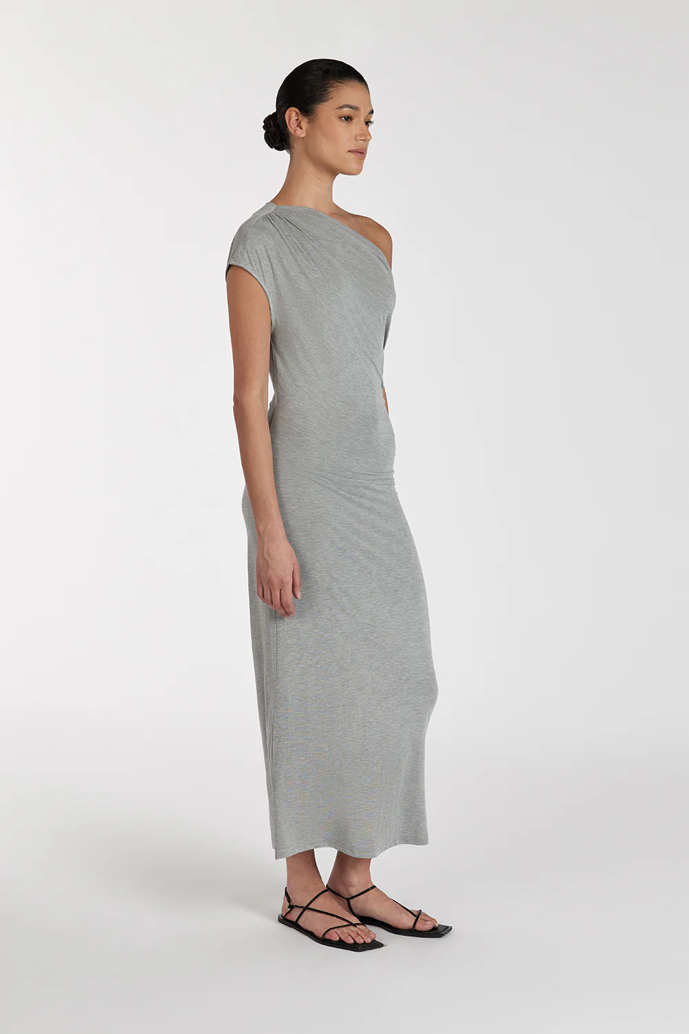 RIO SILVER MARLE DRAPED MAXI DRESS - Gamepaces