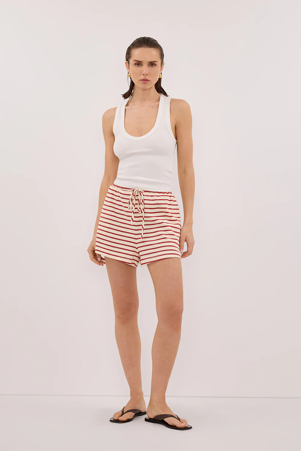 NOLA SAHARA STRIPE DRAWSTRING SHORT - Gamepaces