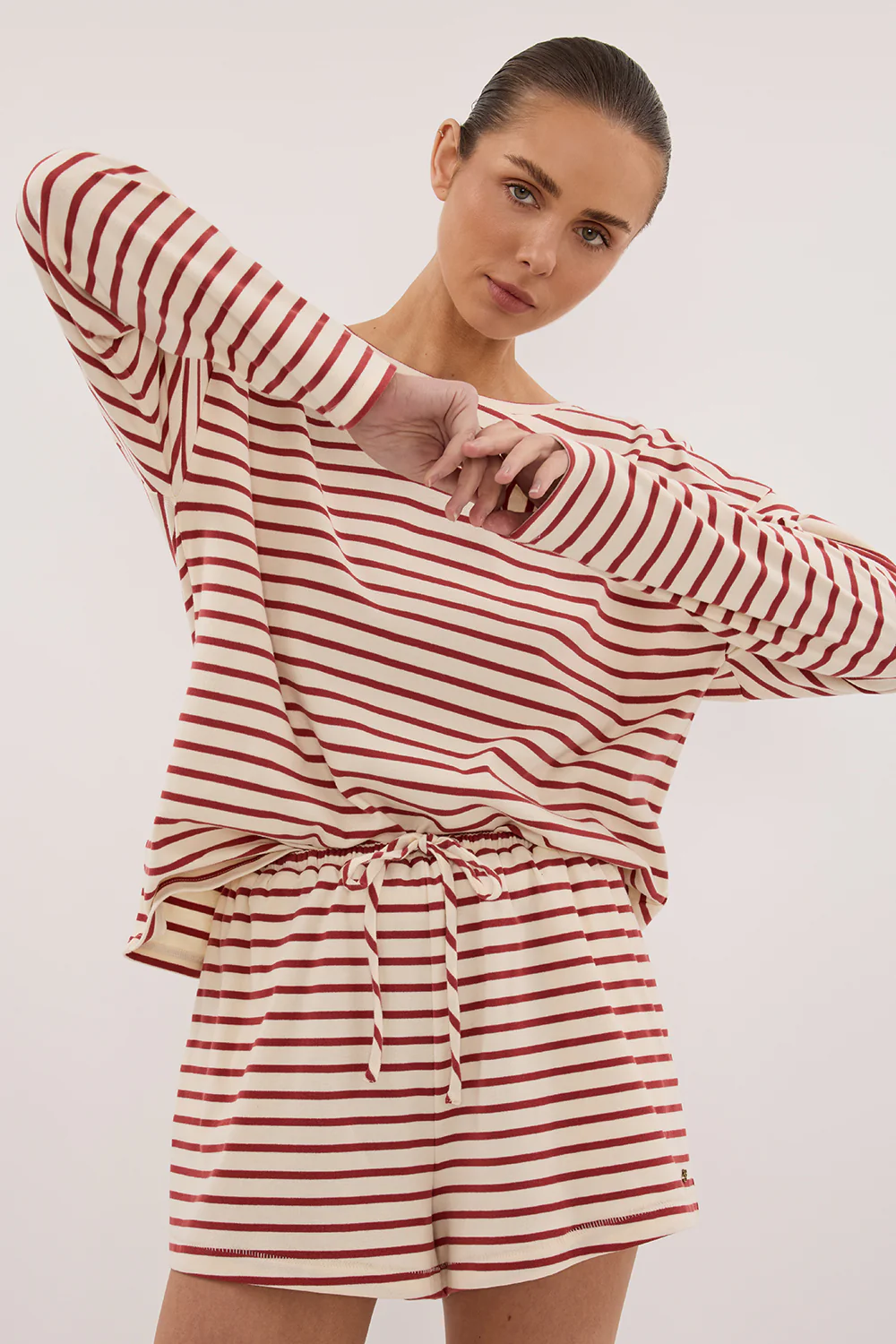 NOLA SAHARA STRIPE DRAWSTRING SHORT - Gamepaces