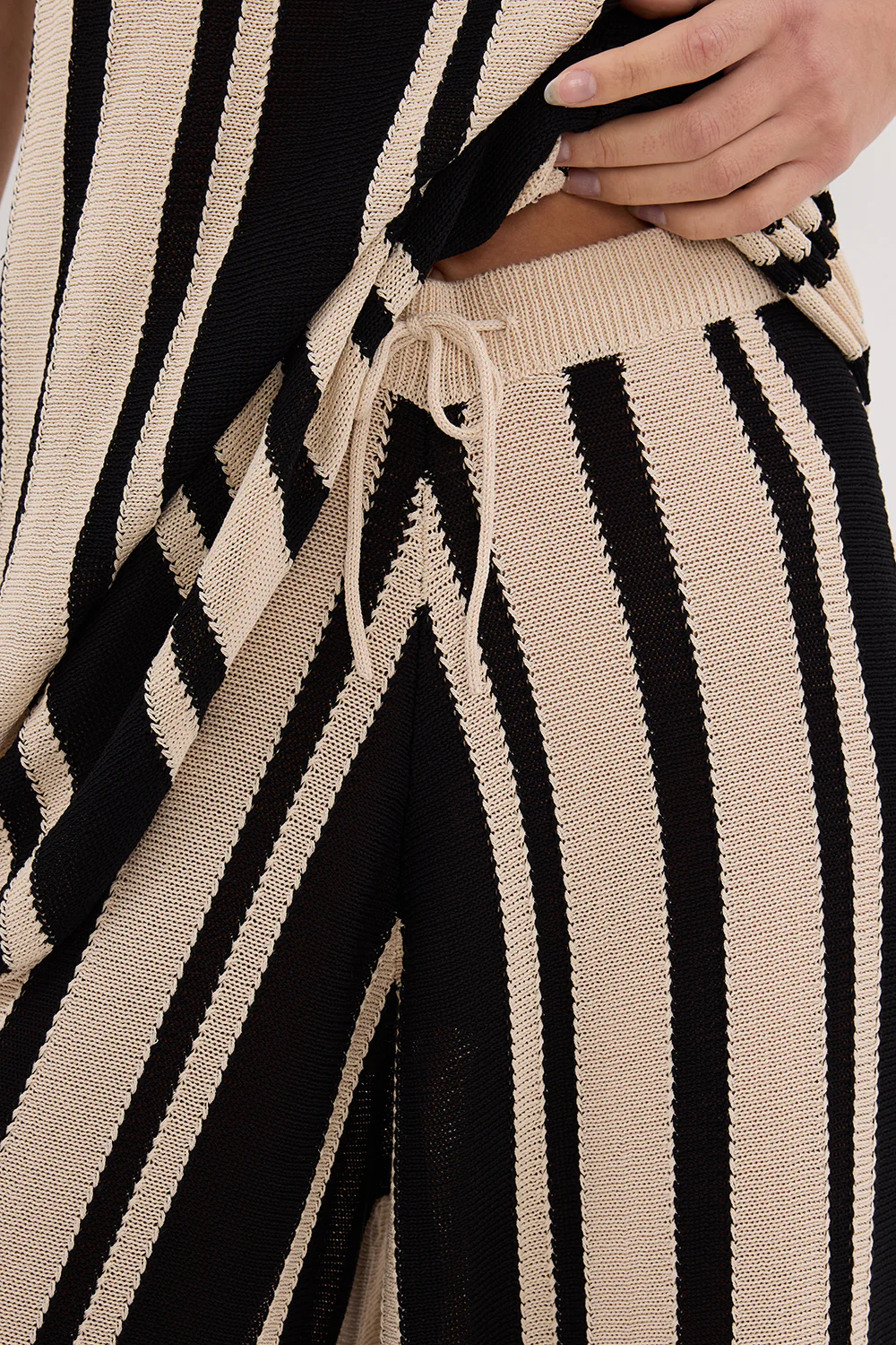 DELPHI STRIPE WIDE LEG KNIT PANT - Gamepaces