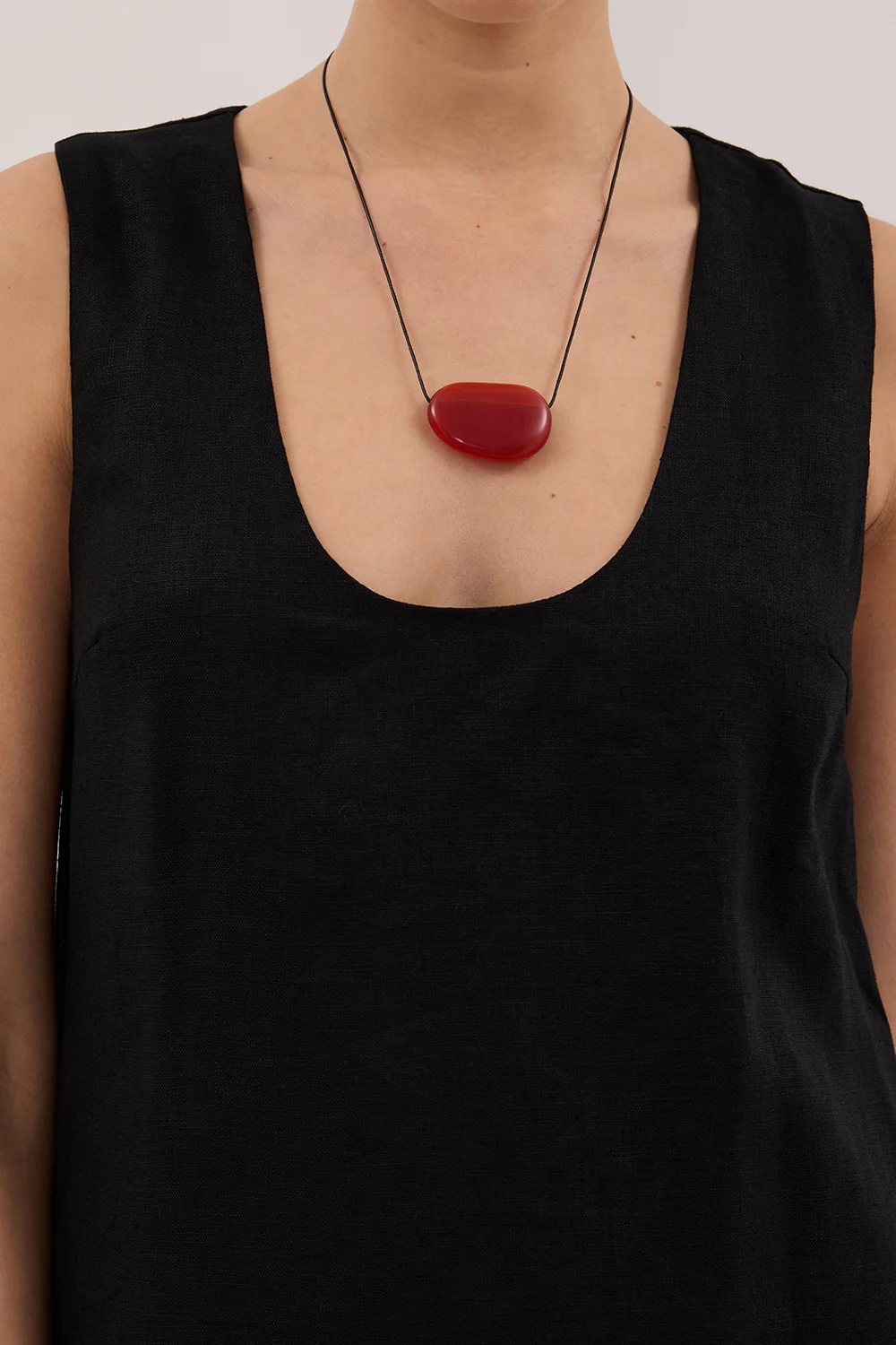 LOTUS BLACK LINEN MINI DRESS - Gamepaces