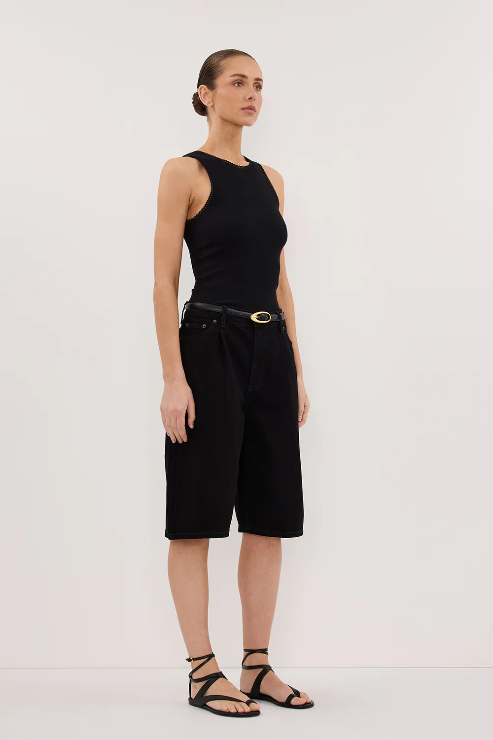 JACK JET BLACK DENIM BERMUDA SHORT - Gamepaces