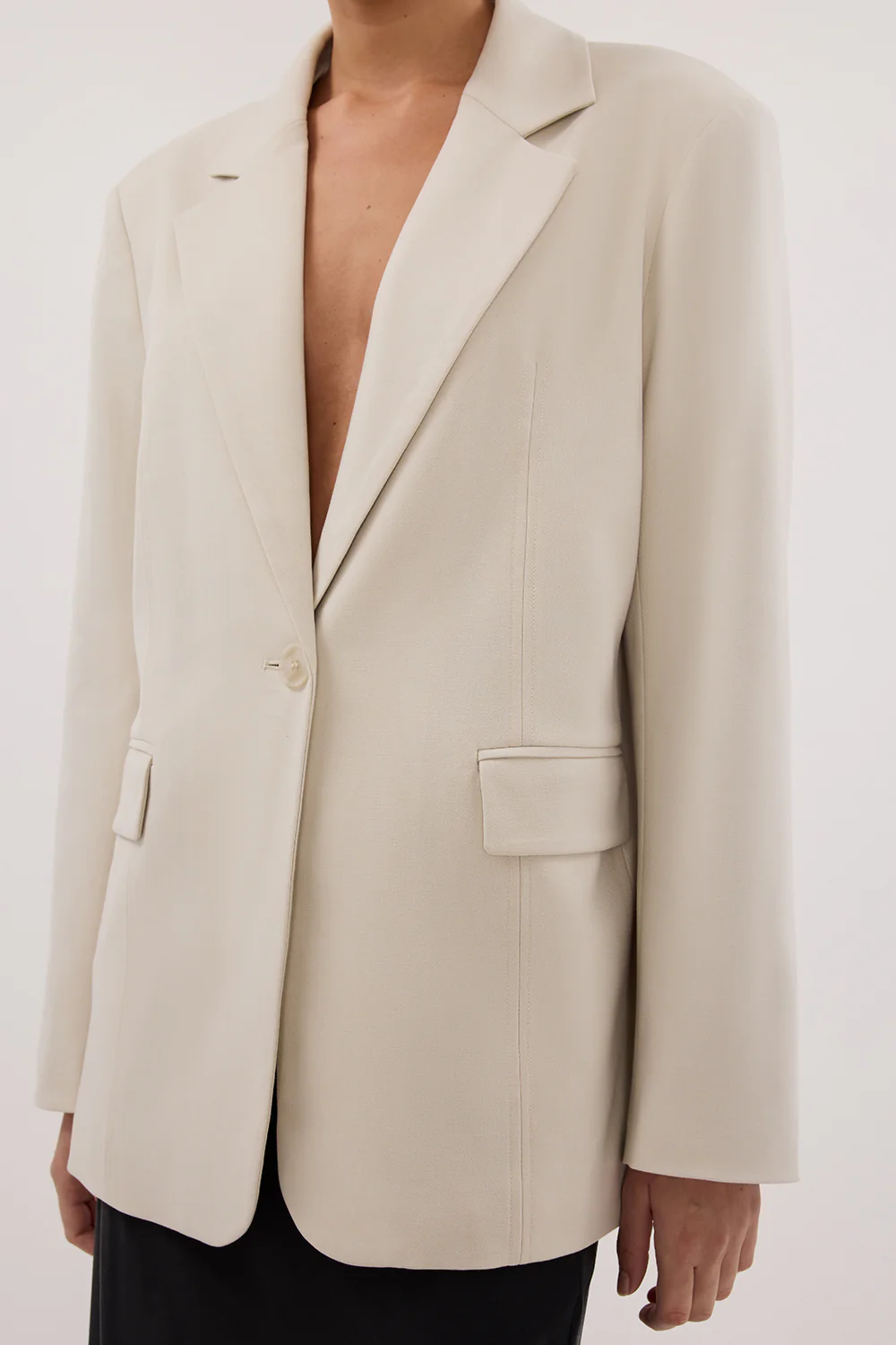 EDEN PLASTER OVERSIZED BOXY BLAZER - Gamepaces