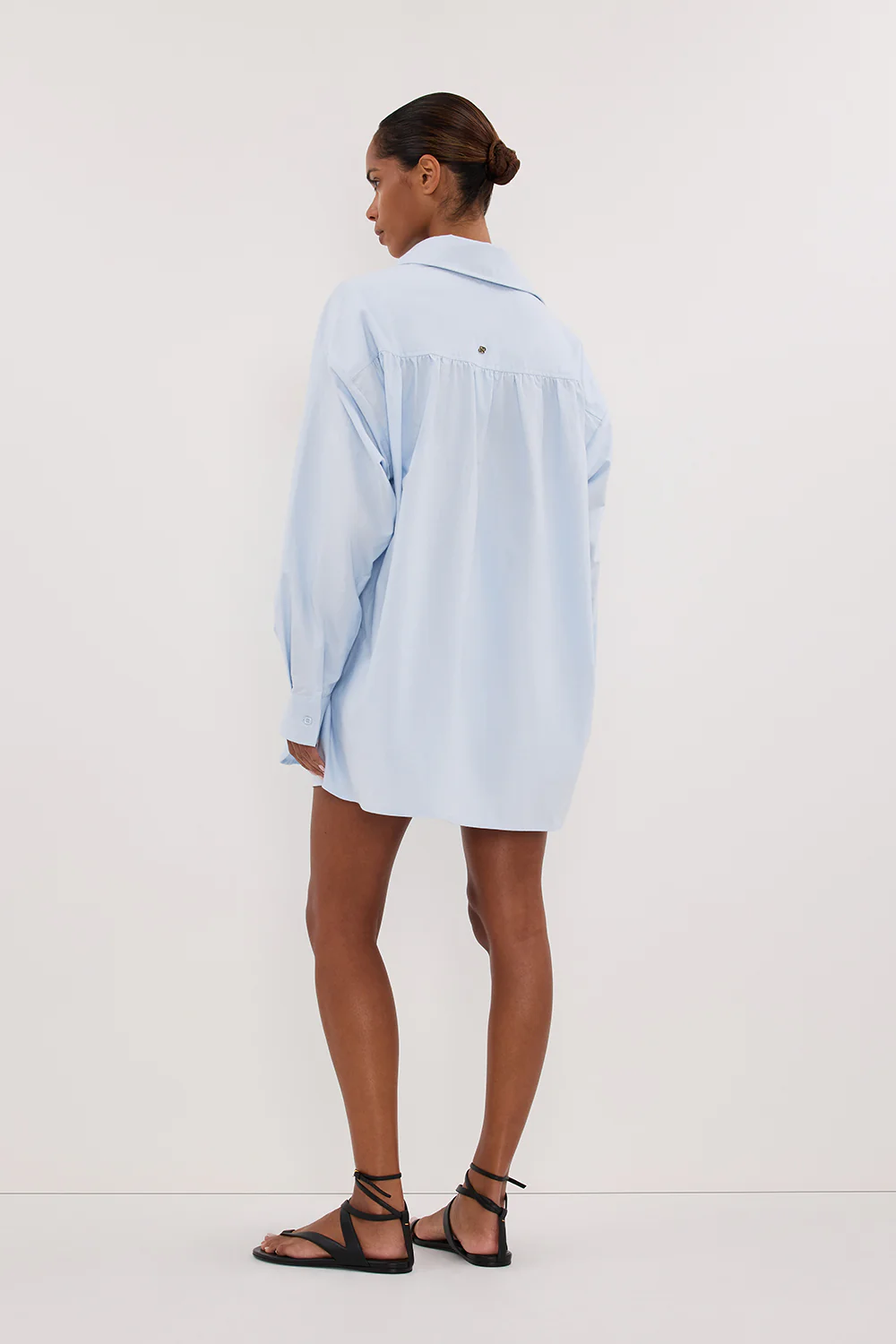 RHEA 2.0 ICE BLUE OVERSIZED COTTON SHIRT - Gamepaces
