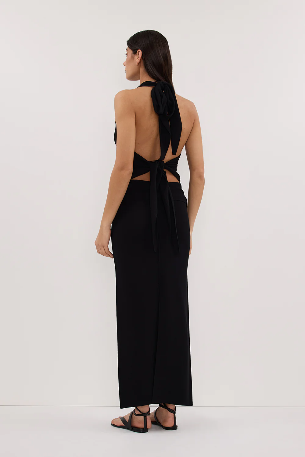 SOL BLACK KNIT MIDI SKIRT - Gamepaces