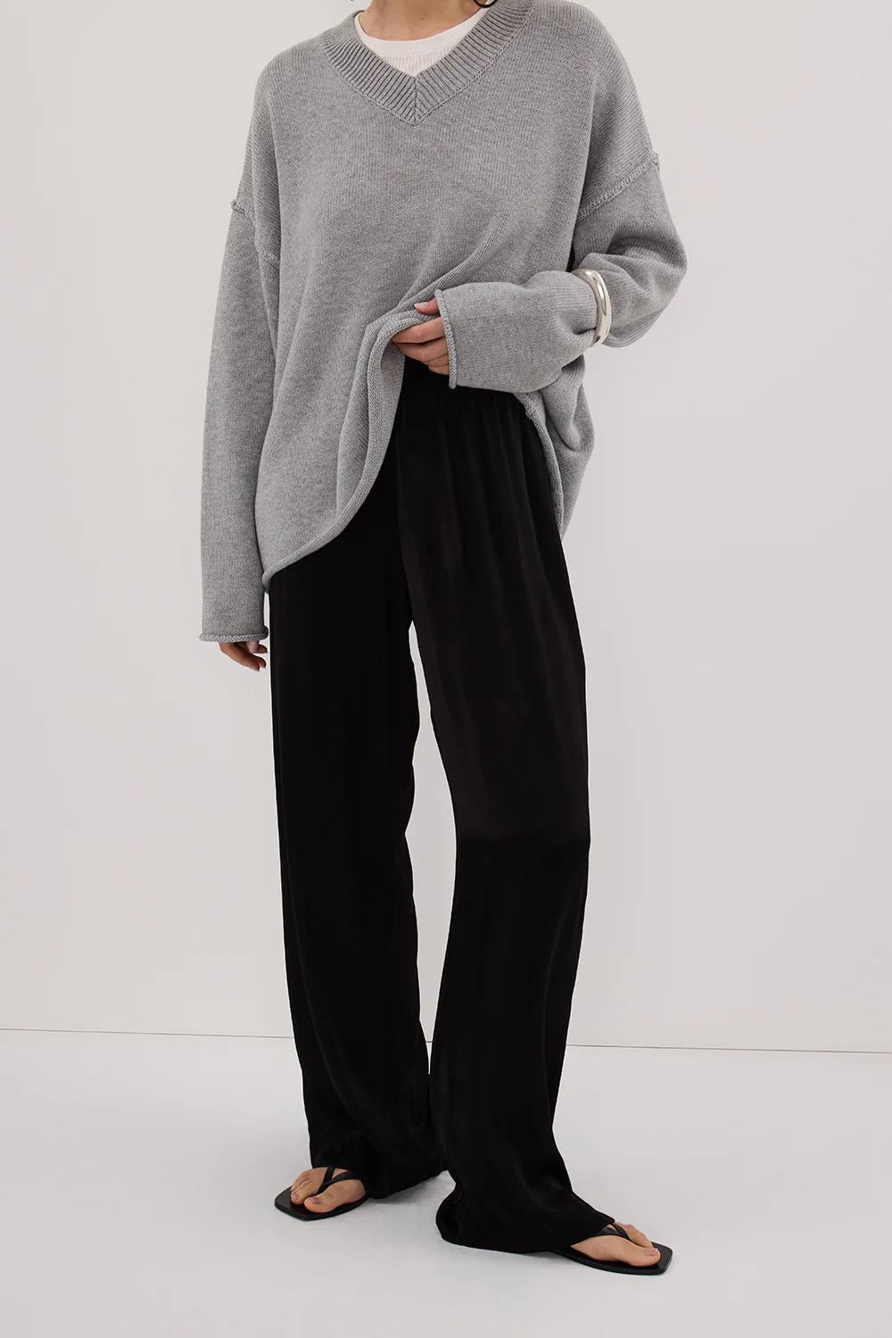 MONICA BLACK SATIN PANT - Gamepaces