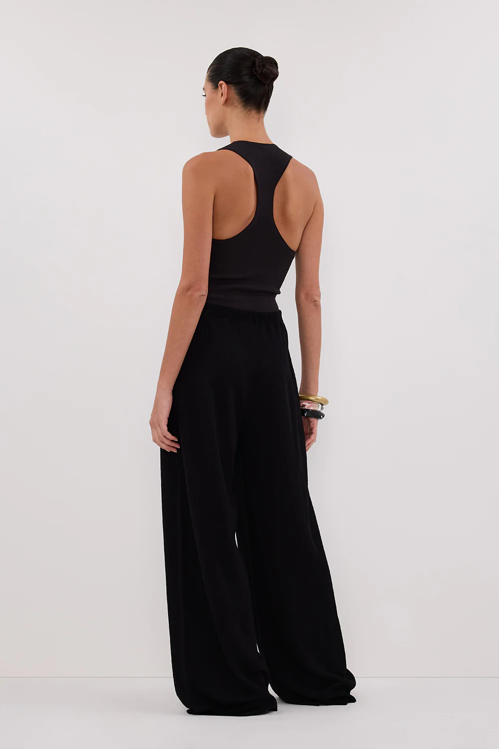 ALIAS BLACK TEXTURED KNIT PANT - Gamepaces