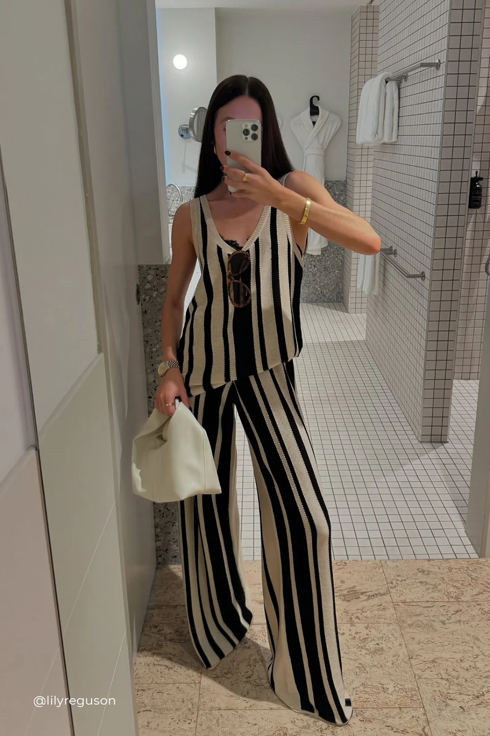 DELPHI STRIPE LONGLINE KNIT TUNIC - Gamepaces