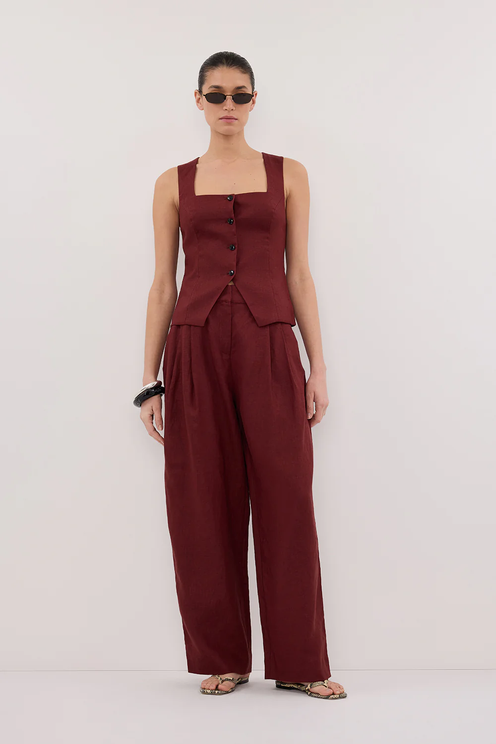 FRAN SAHARA LINEN VEST - Gamepaces