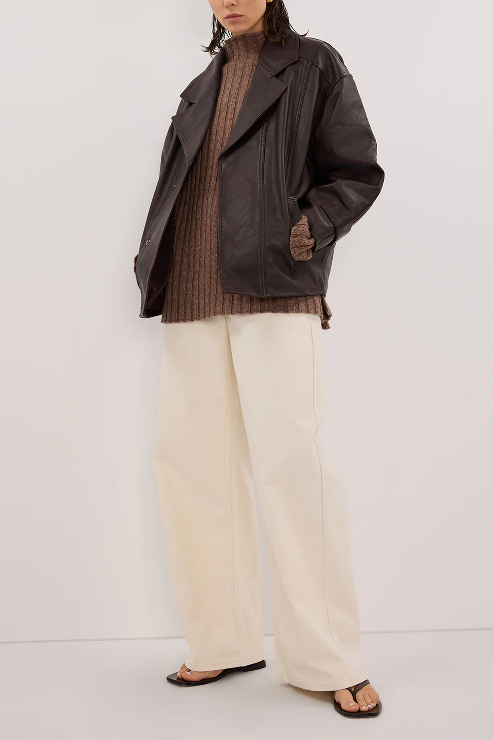 REAGAN 2.0 CREAM SLOUCHY JEAN - Gamepaces