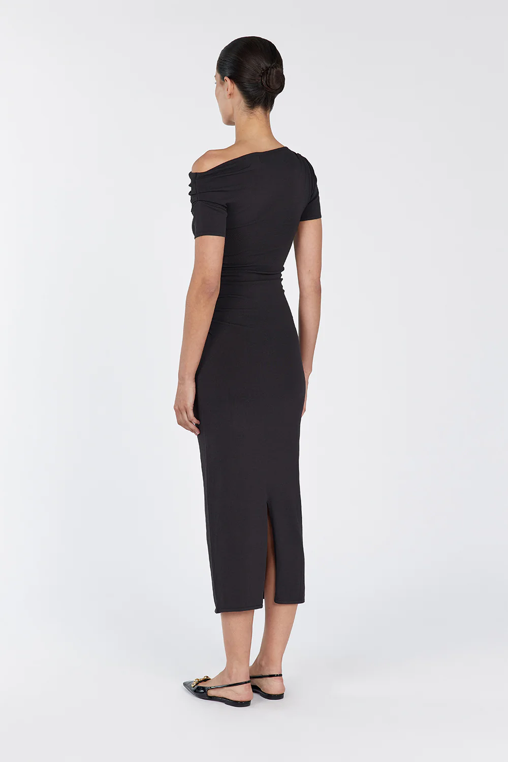 ENZO BITTER CHOC MIDI DRESS - Gamepaces