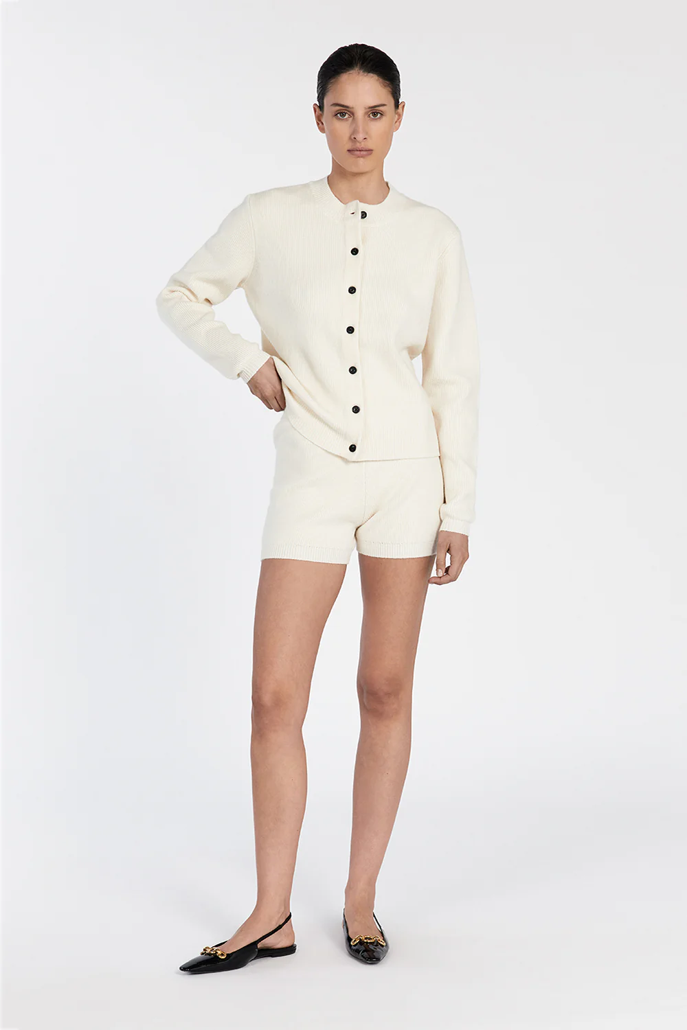 AXEL CREAM CASHMERE BLEND BOXER SHORT - Gamepaces