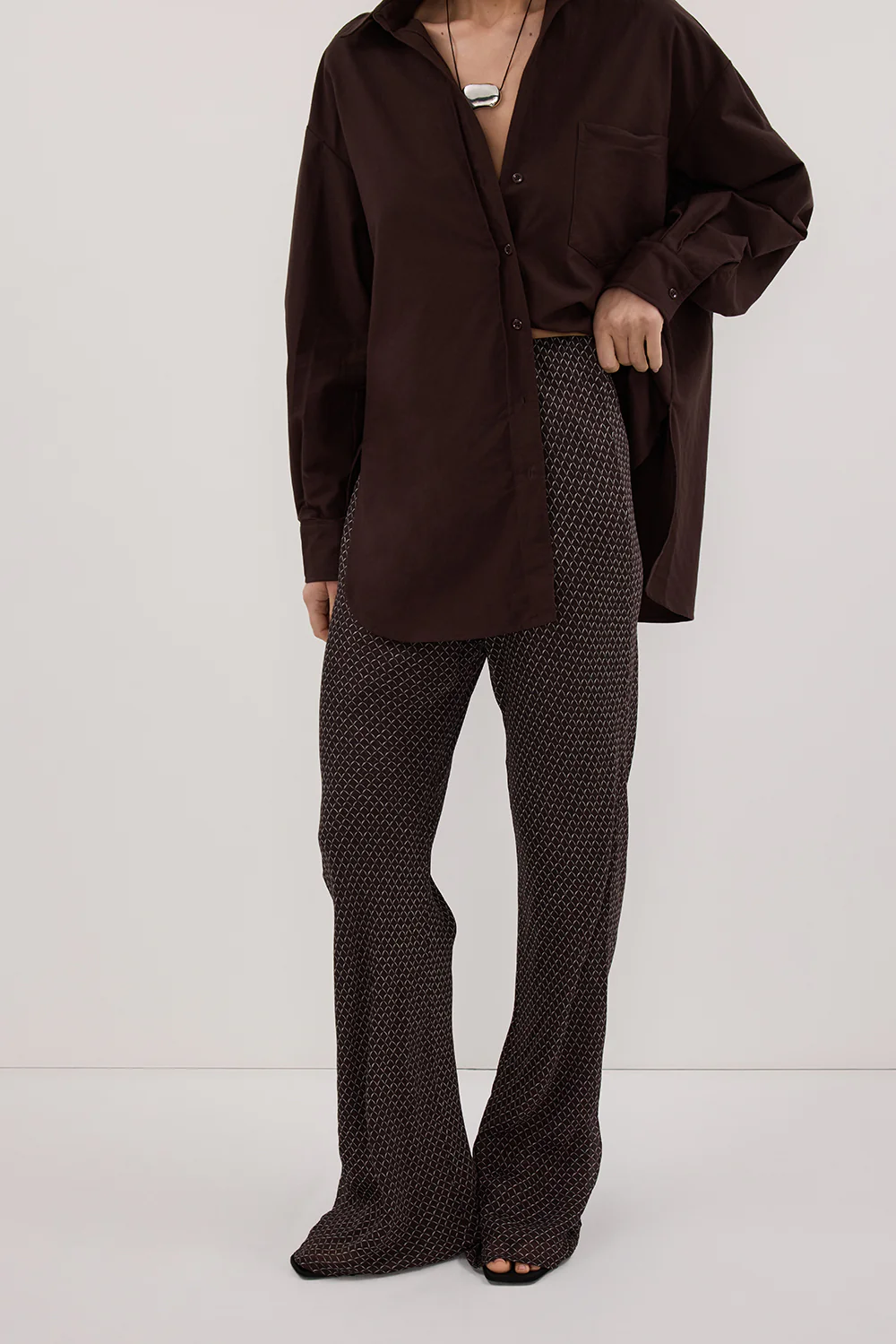 TIA CHOC MICRO CHECK BIAS PANT - Gamepaces