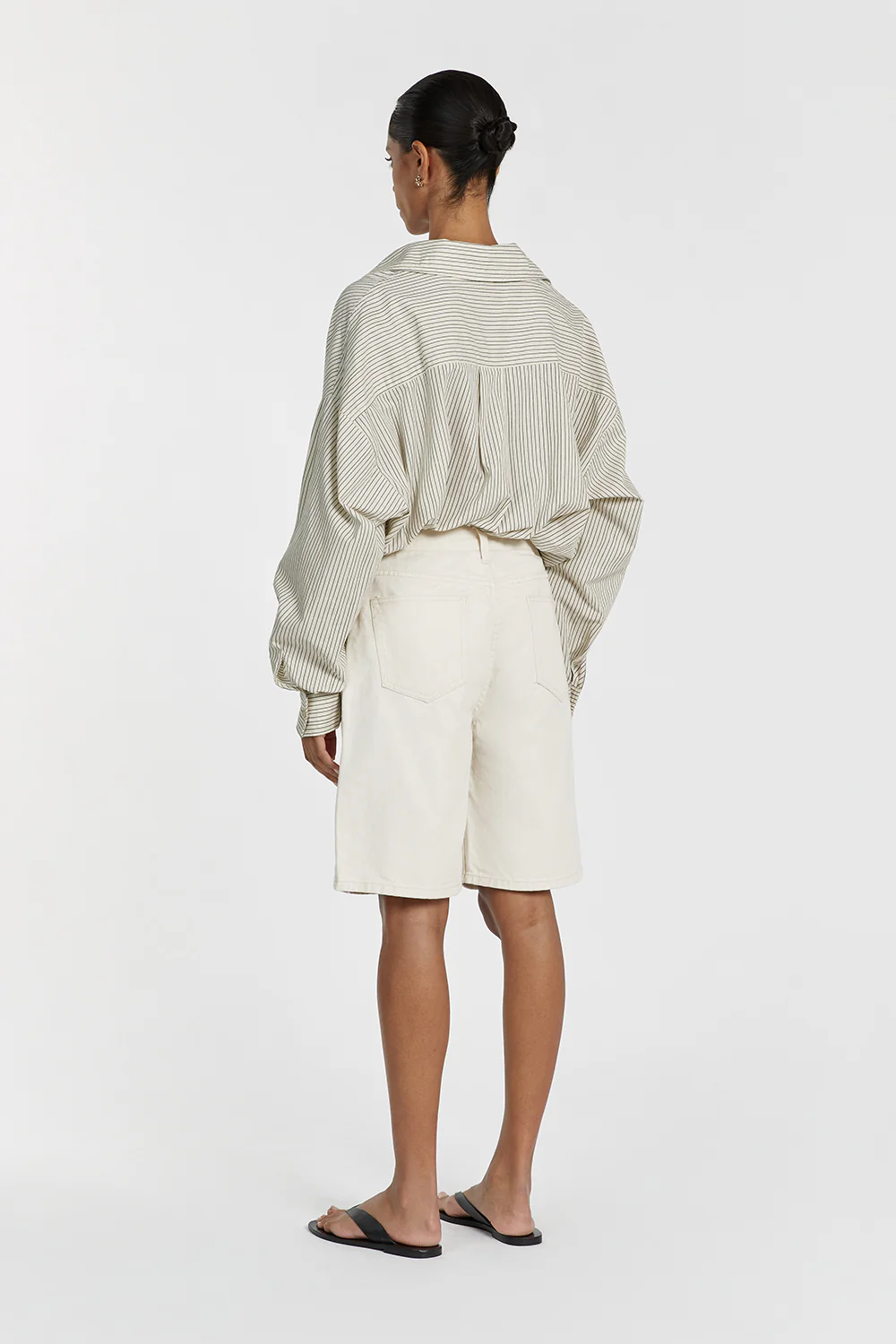 BAMBI CREAM BERMUDA DENIM SHORT - Gamepaces