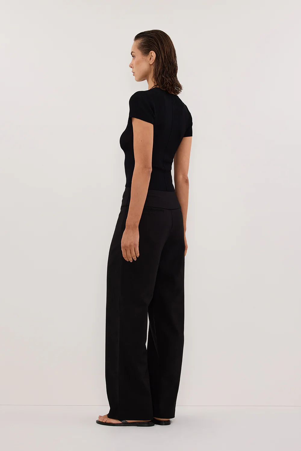 RITA BLACK TAILORED PANT - Gamepaces