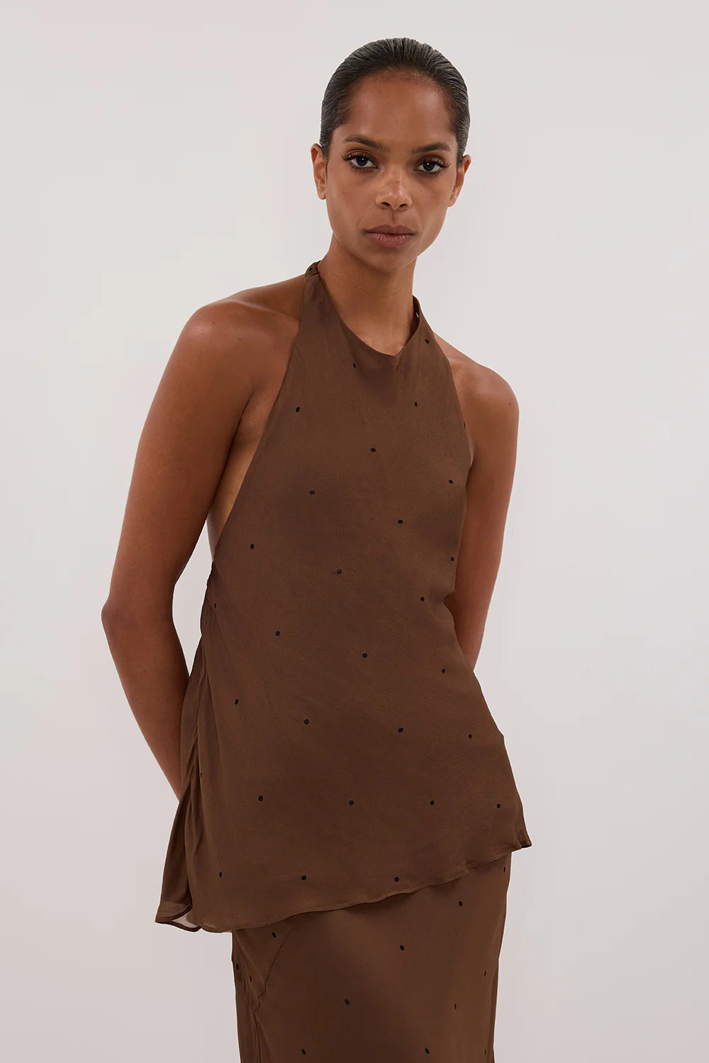 MELROSE FONDANT HALTER TOP - Gamepaces