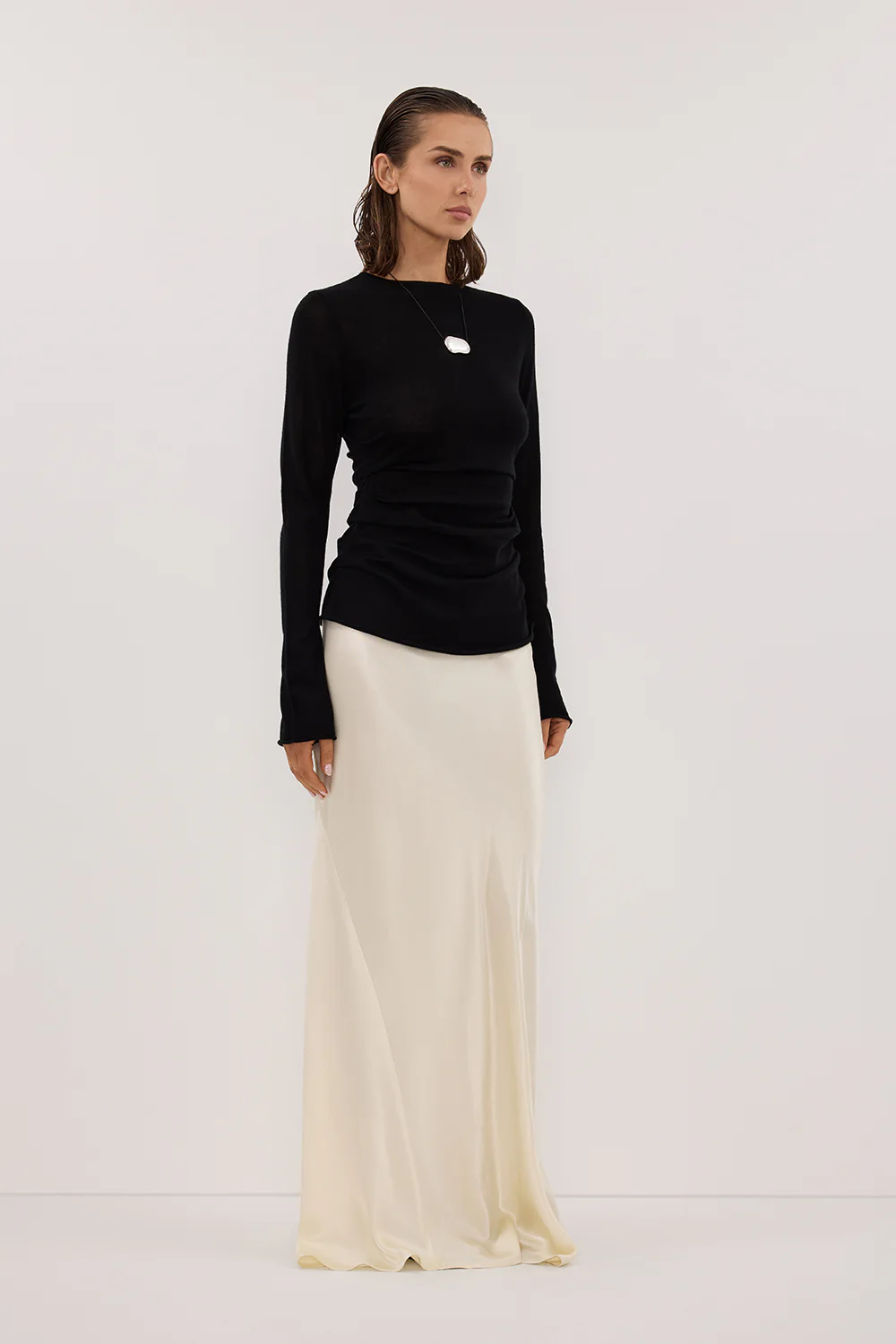 NICO BLACK MERINO KNIT TOP - Gamepaces