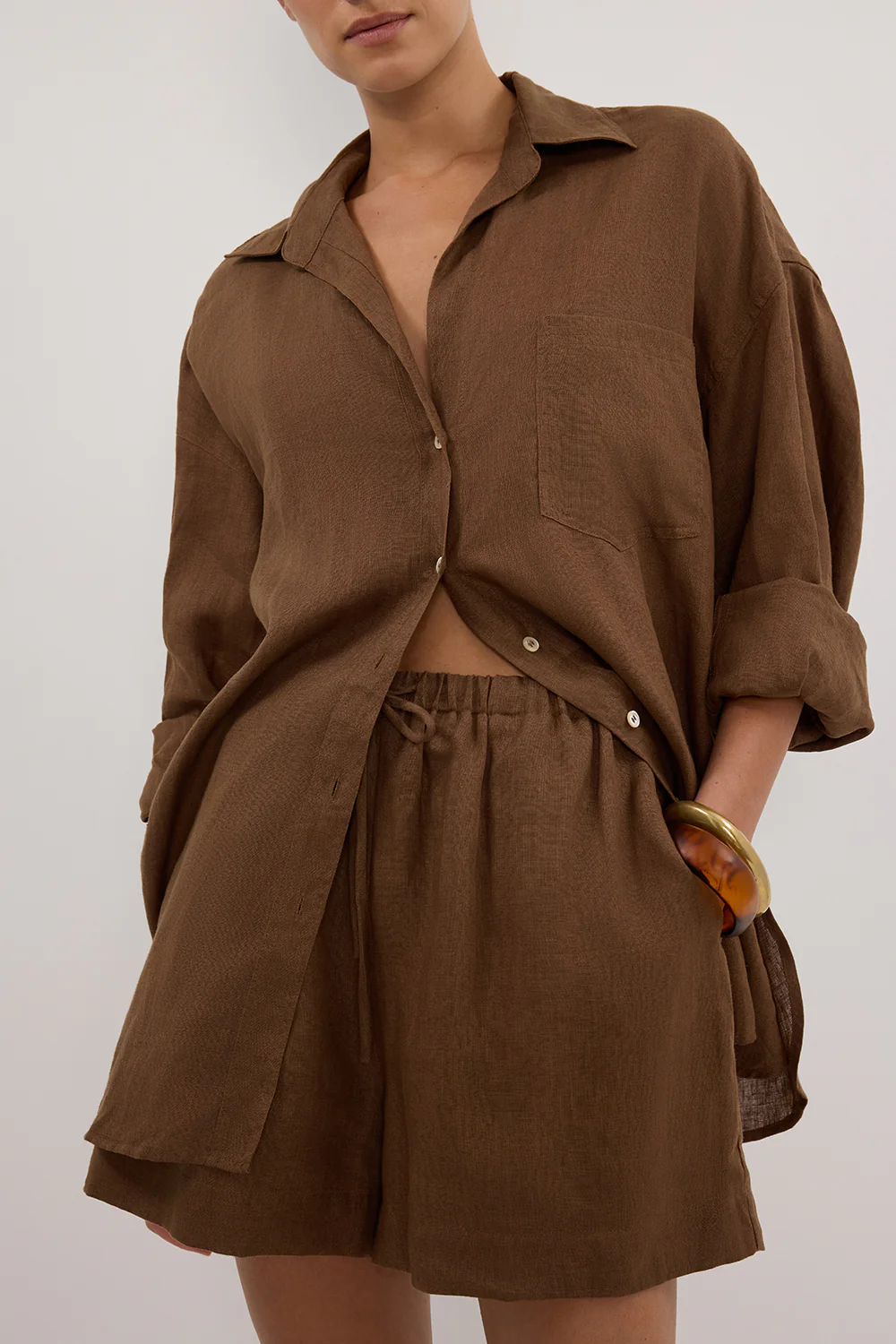 LUNE FONDANT LINEN SHORT - Gamepaces