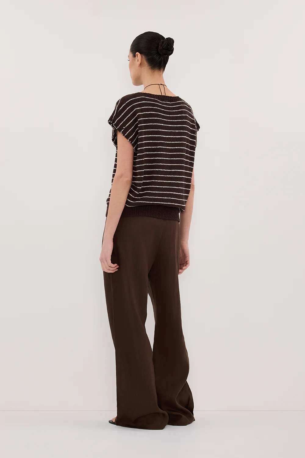 ASPEN CHOC STRIPE KNIT TOP - Gamepaces