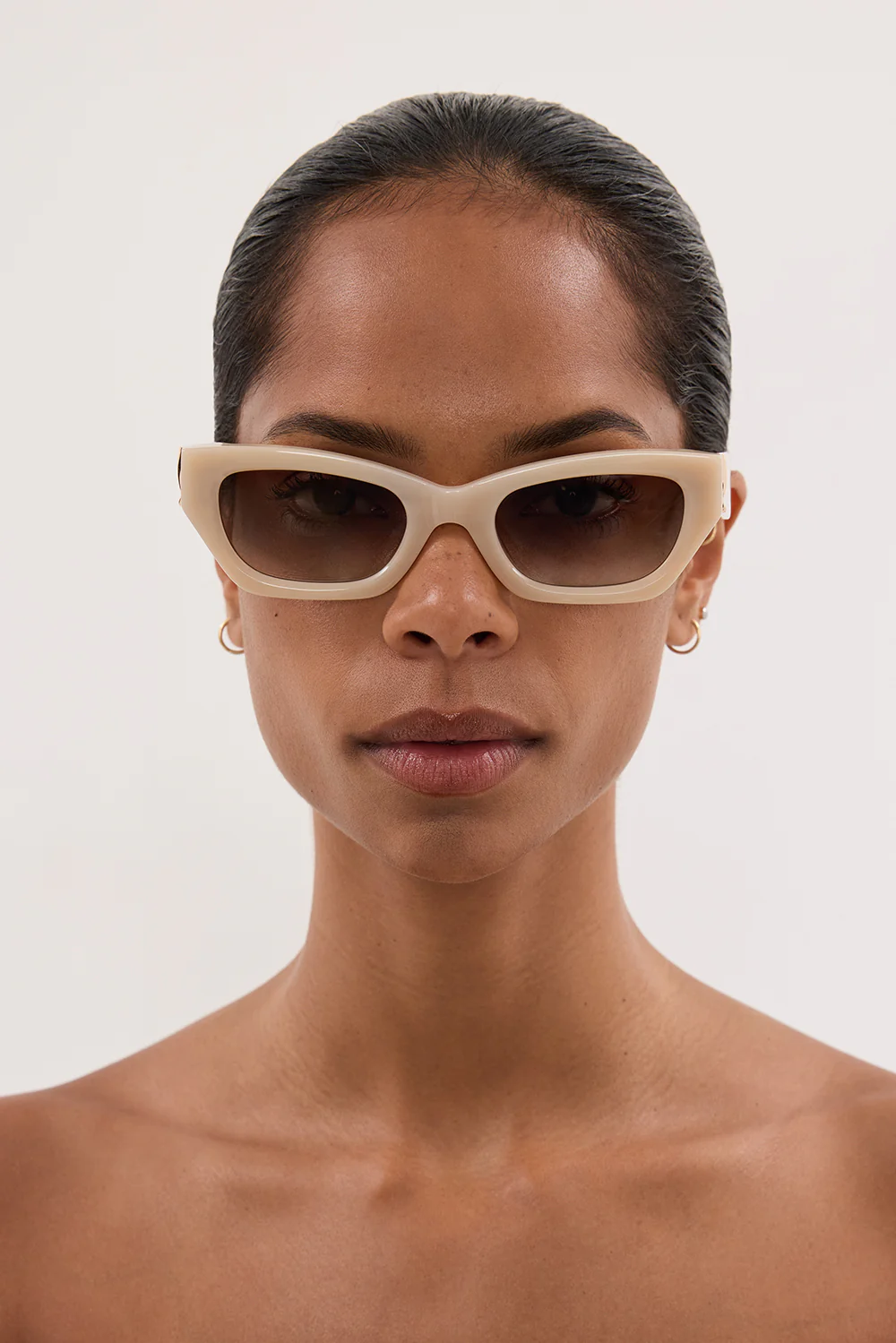 LUV LOU THE SUTTON NUDE HAZE SUNGLASSES - Gamepaces