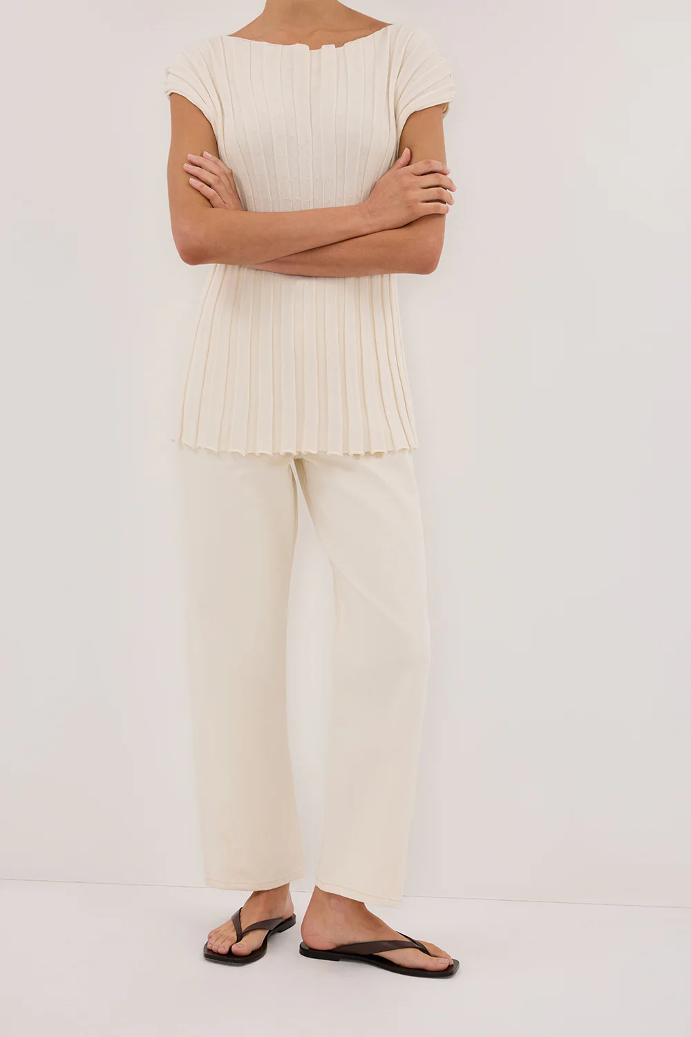 FINN CREAM TWISTED SEAM JEAN - Gamepaces