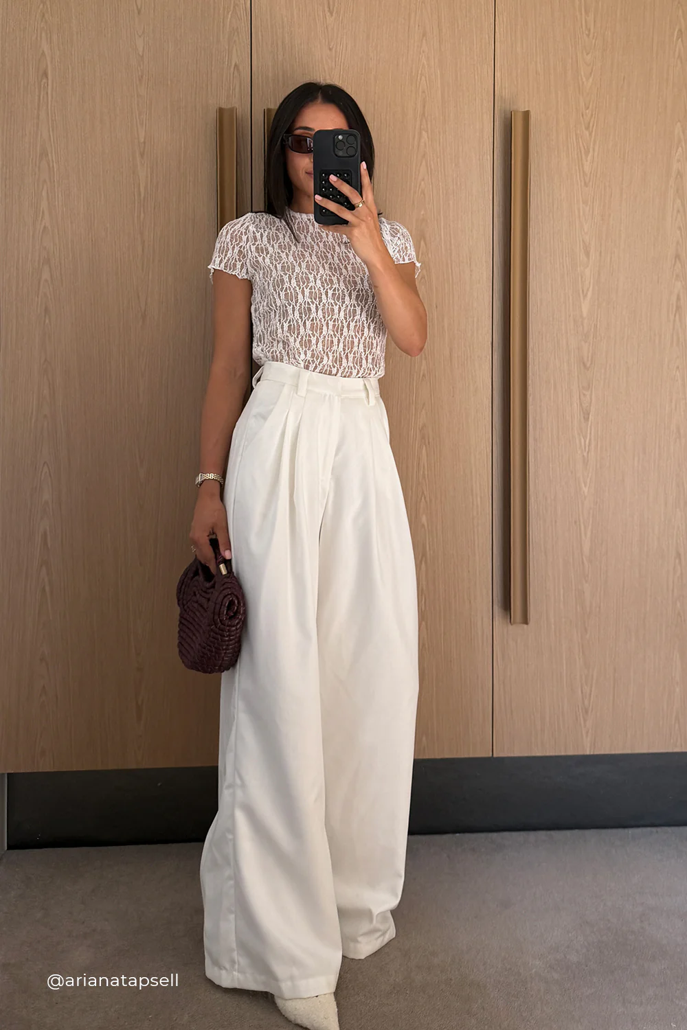 LIZZIE WHITE LACE CAP SLEEVE TOP - Gamepaces