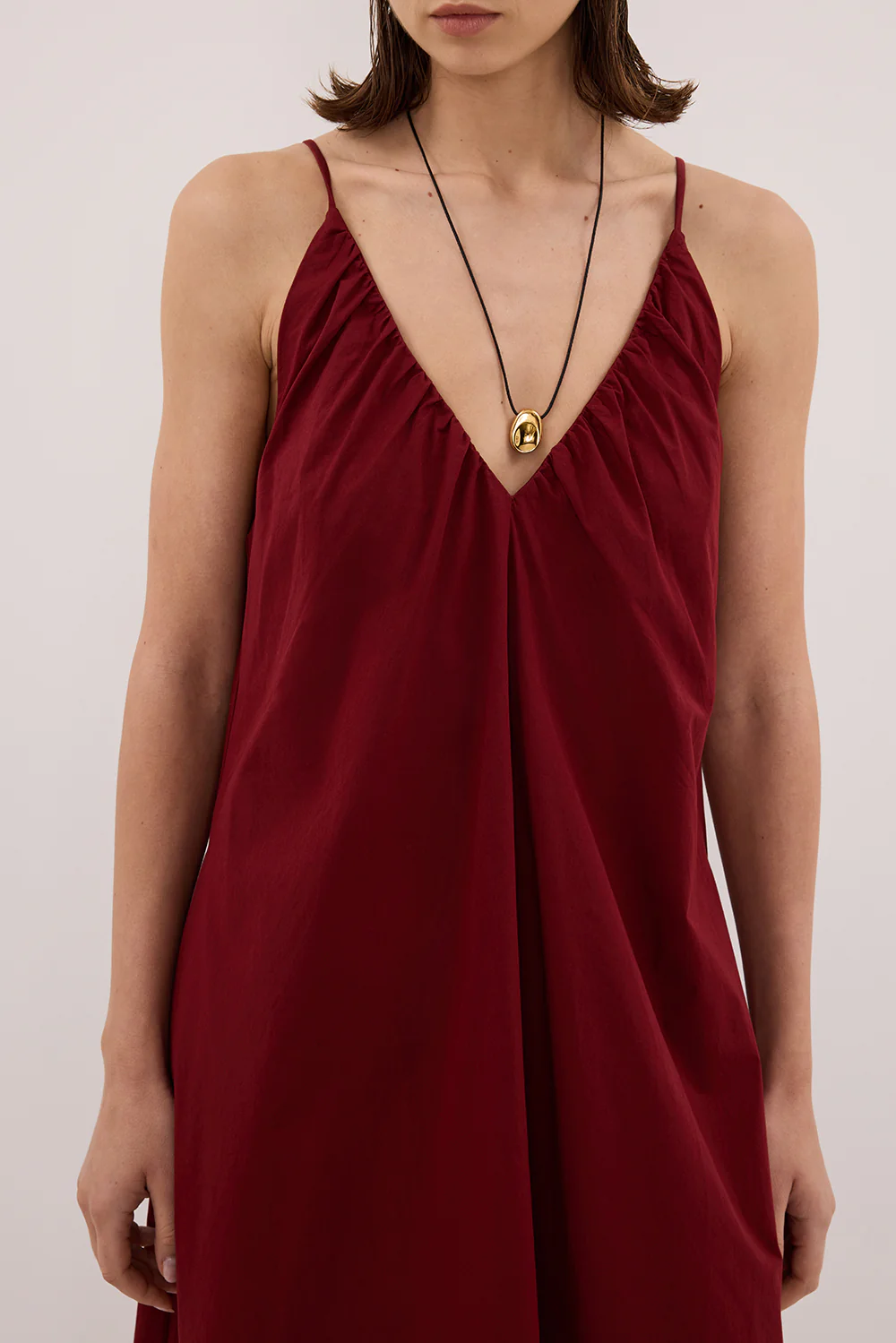 LIANA SAHARA SLEEVELESS POPLIN TENT MIDI DRESS - Gamepaces