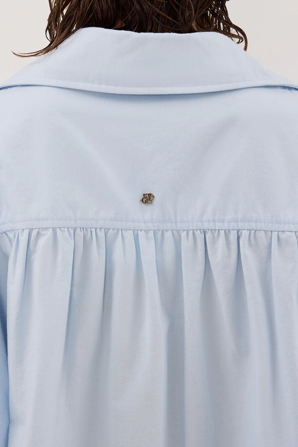 RHEA 2.0 ICE BLUE OVERSIZED COTTON SHIRT - Gamepaces