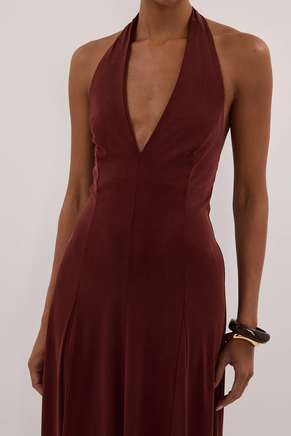 LYNN SAHARA HALTER MIDI DRESS - Gamepaces