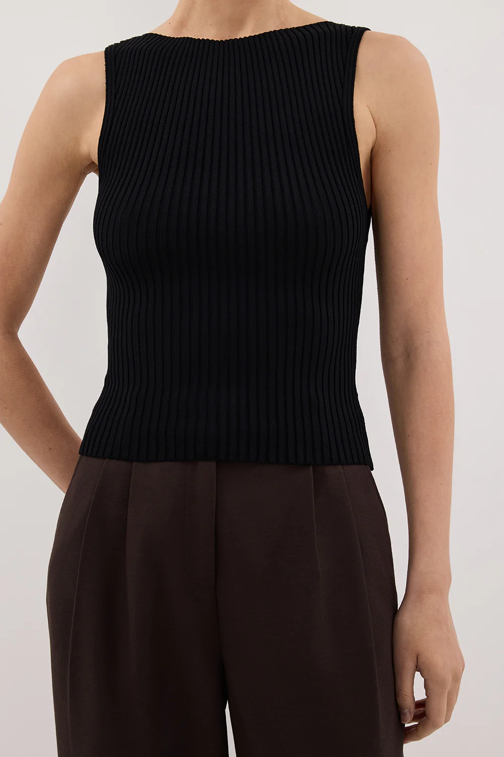 SIERRA BLACK KNIT TOP - Gamepaces