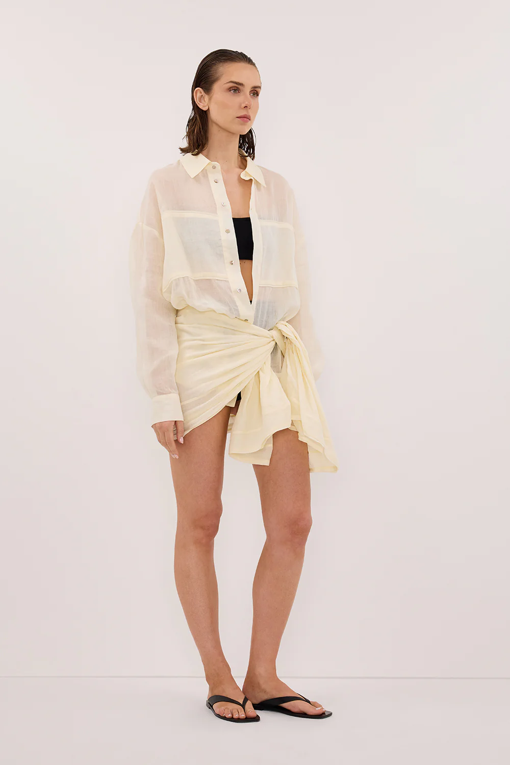 TROPEZ STRAW RAMIE SARONG - Gamepaces