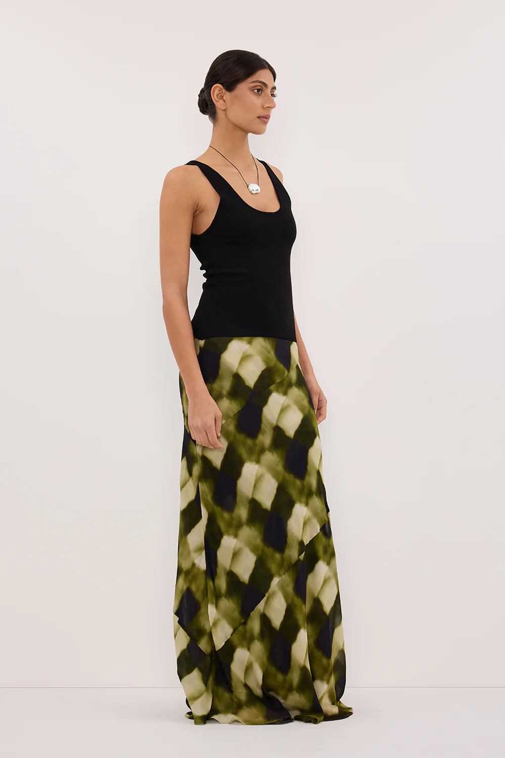 BRONX MOSS MIDI SKIRT - Gamepaces