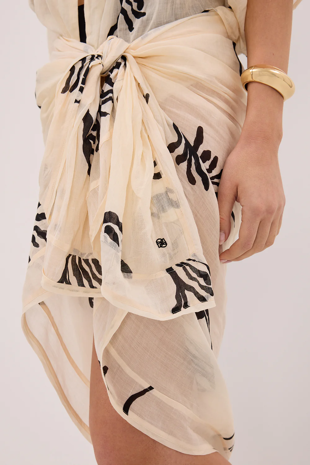 POSITANO SANDSTONE RAMIE SARONG - Gamepaces