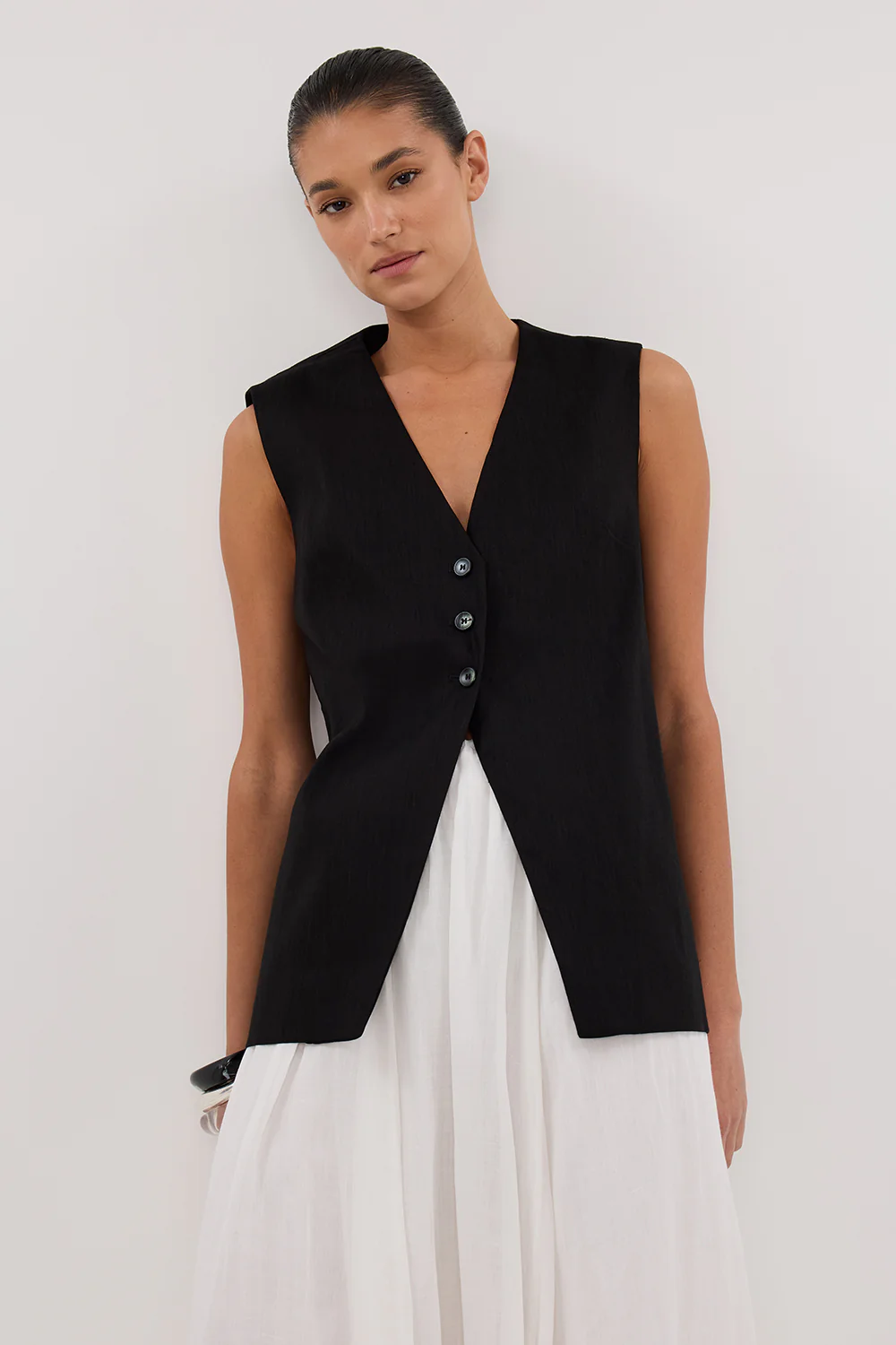 BRAX BLACK LONGLINE VEST - Gamepaces