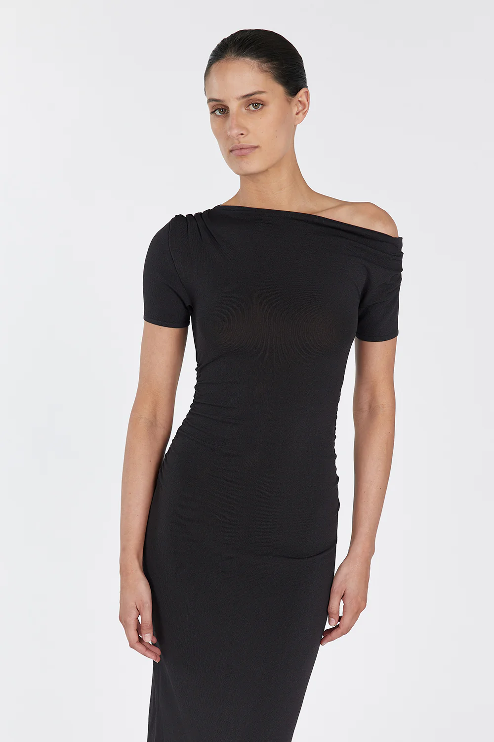 ENZO BITTER CHOC MIDI DRESS - Gamepaces