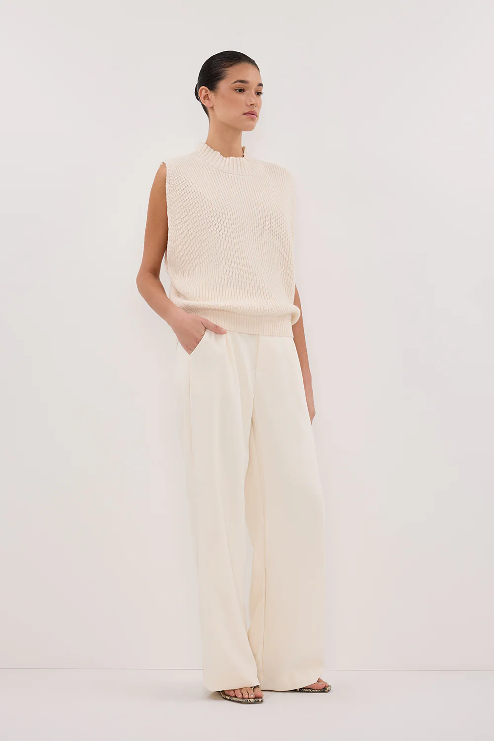 ARO CREAM KNIT TOP - Gamepaces