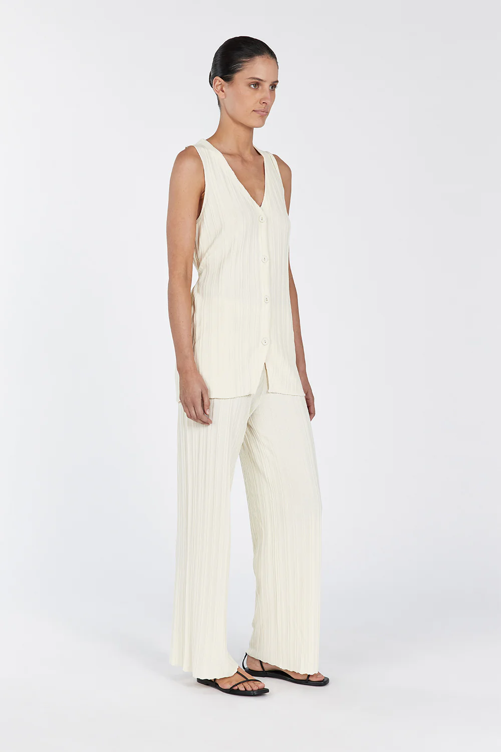 SYLVIA CREAM KNIT PANT - Gamepaces