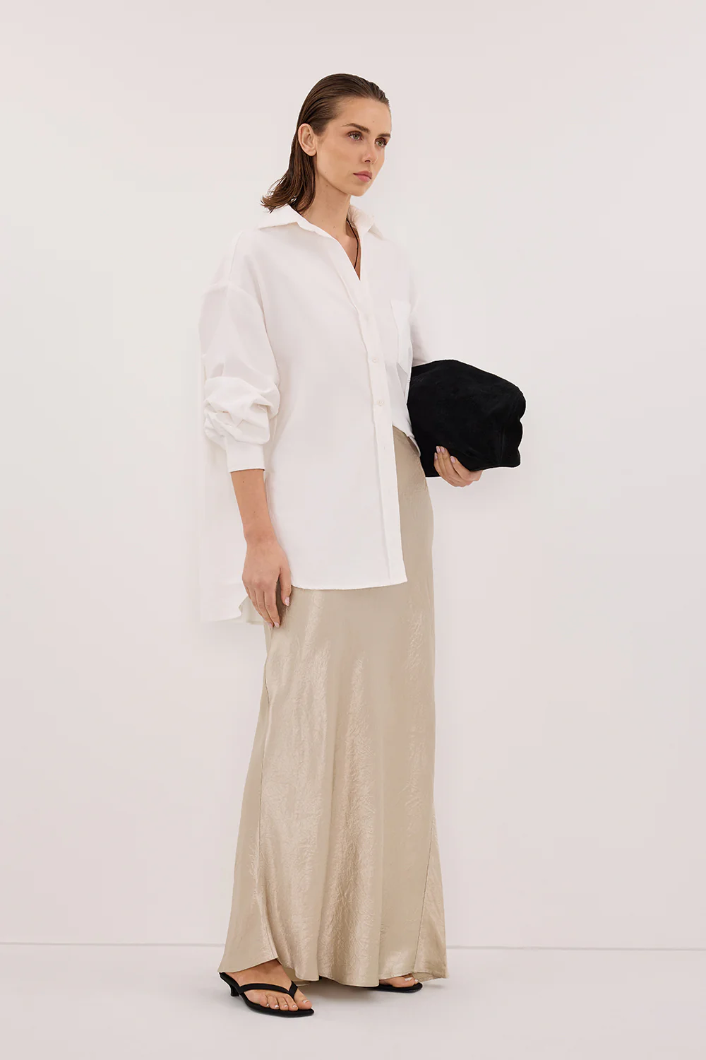 BREANNA PUMICE JACQUARD MAXI SKIRT - Gamepaces