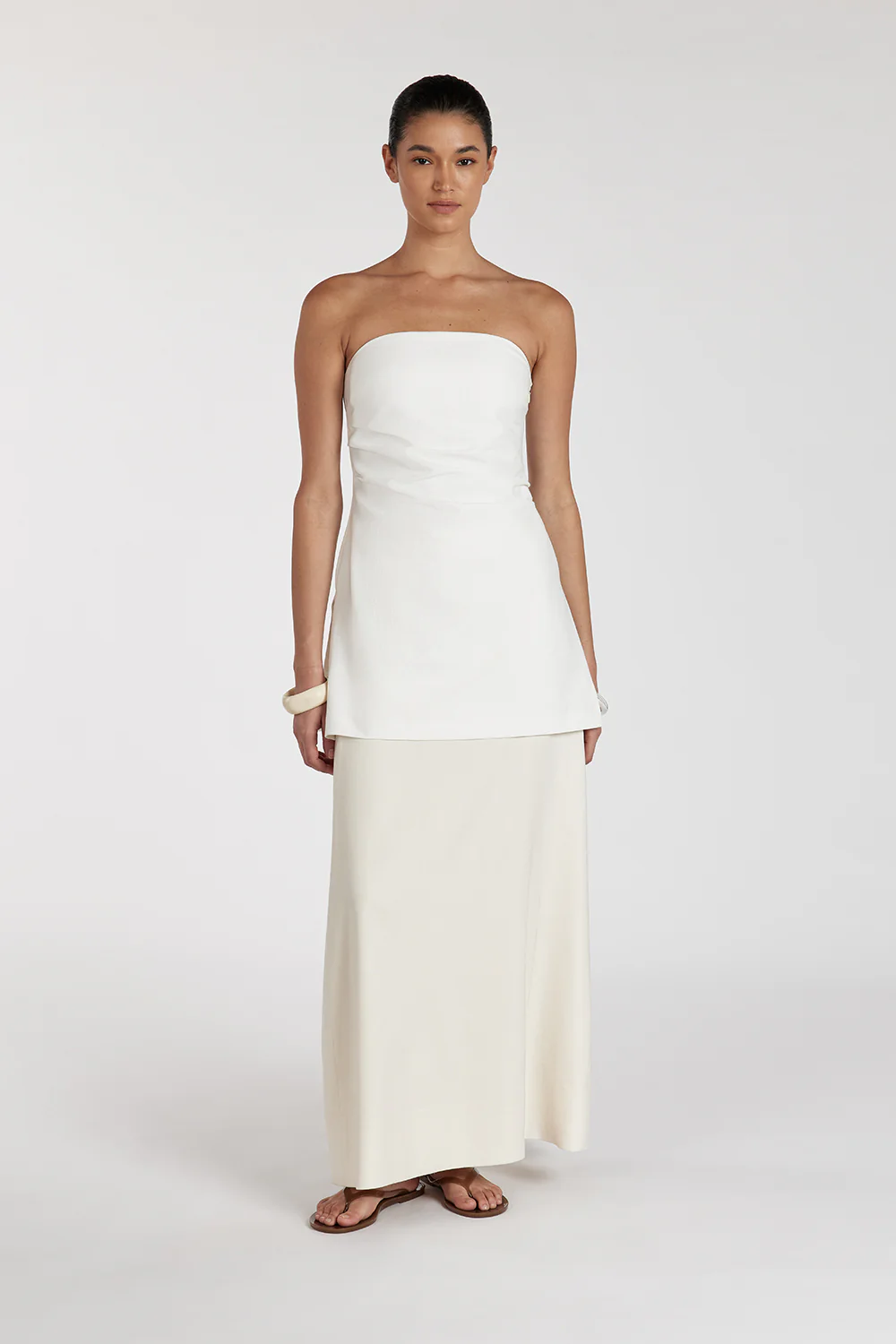 BRAX CREAM MIDI SKIRT - Gamepaces