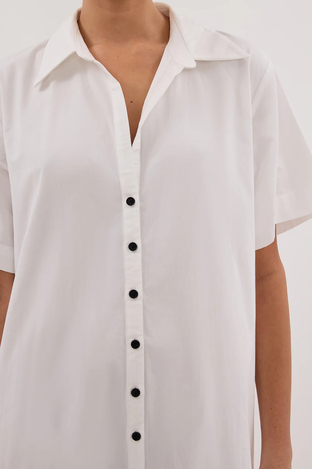 VIOLET WHITE SHIRT MIDI DRESS - Gamepaces