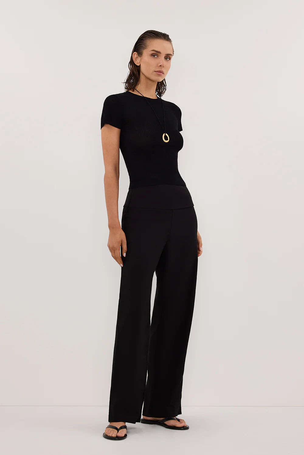 RITA BLACK TAILORED PANT - Gamepaces