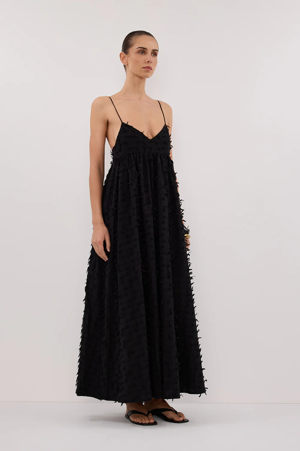 PALOMA BLACK BABYDOLL MIDI DRESS - Gamepaces