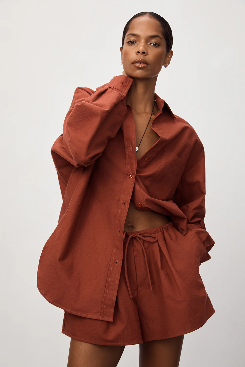 RHEA 2.0 SAHARA OVERSIZED COTTON SHIRT - Gamepaces