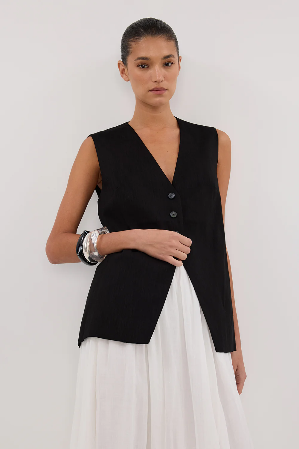 BRAX BLACK LONGLINE VEST - Gamepaces