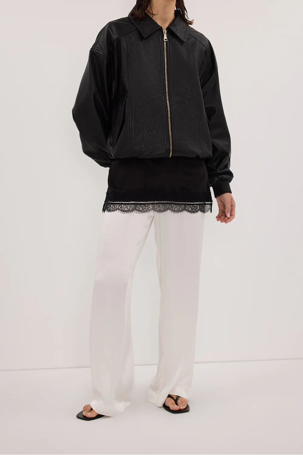 MONICA WHITE SATIN PANT - Gamepaces