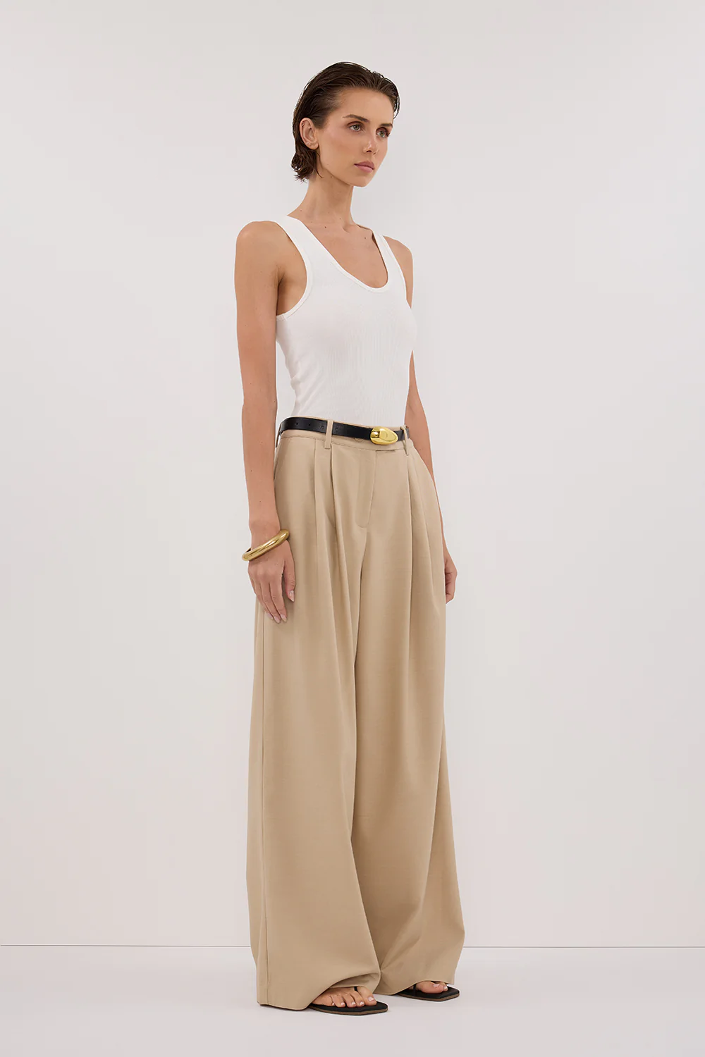 LOUIE NATURAL WIDE LEG PANT - Gamepaces