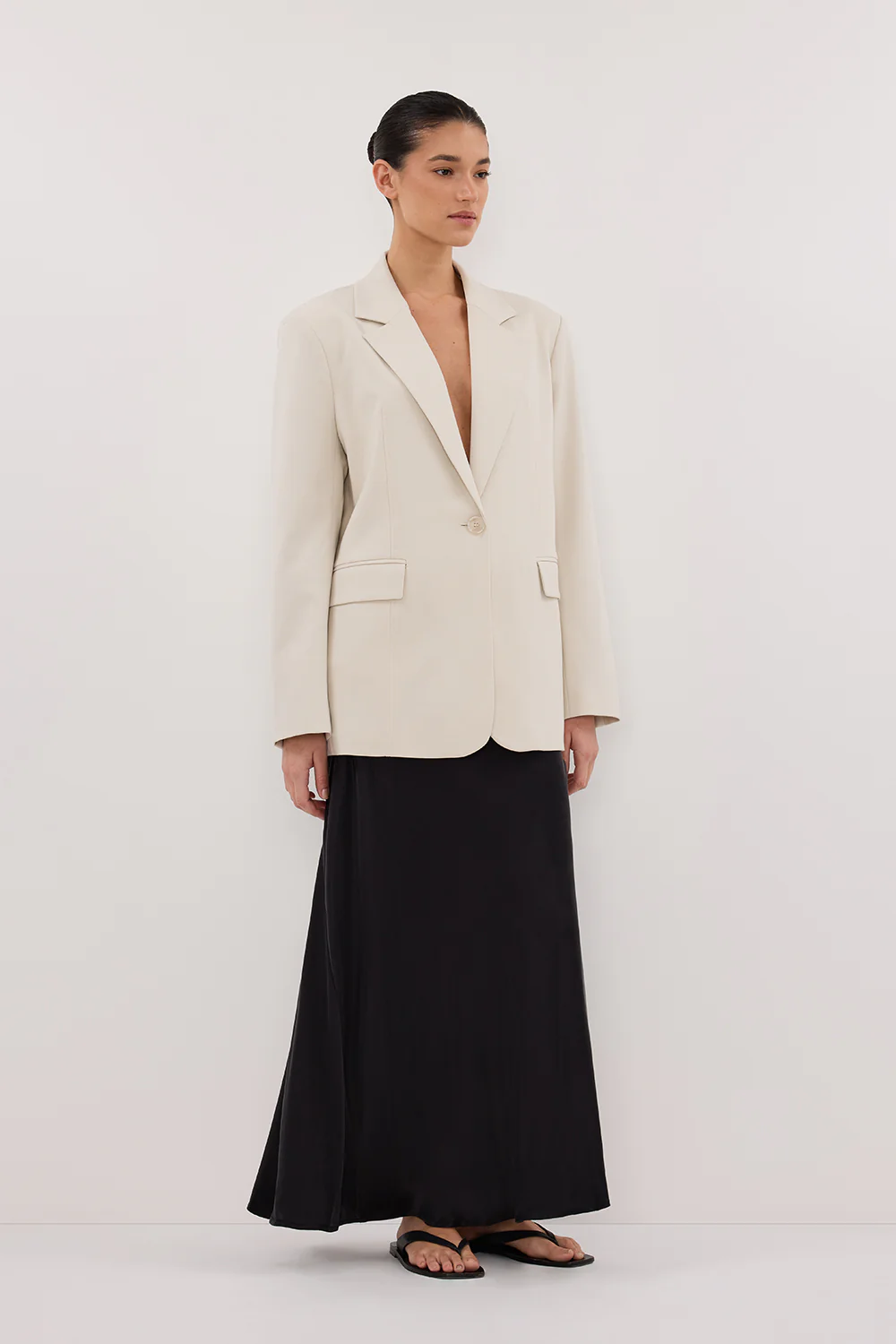 EDEN PLASTER OVERSIZED BOXY BLAZER - Gamepaces