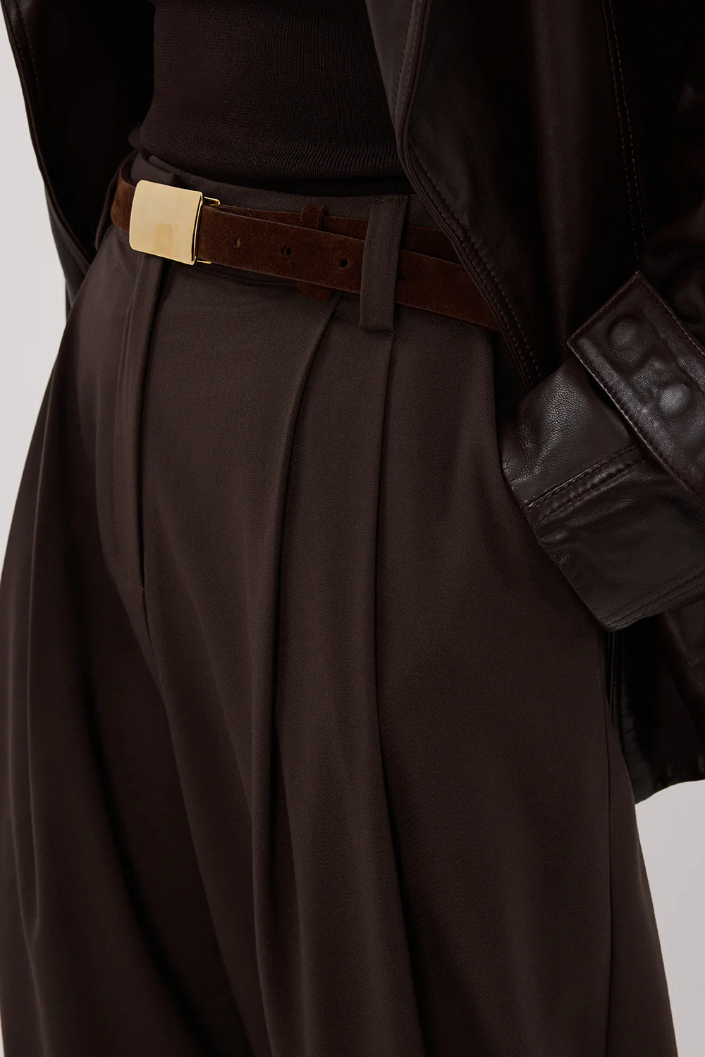 EDEN BITTER CHOC TAILORED PANT - Gamepaces