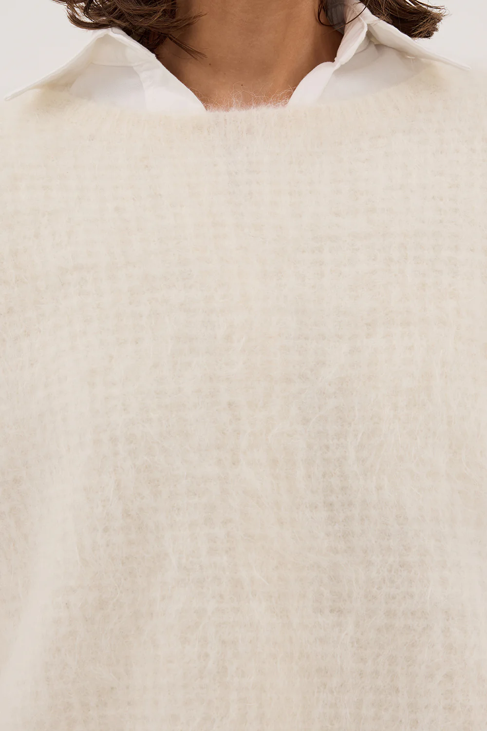 ALYSSA IVORY CREW NECK JUMPER - Gamepaces