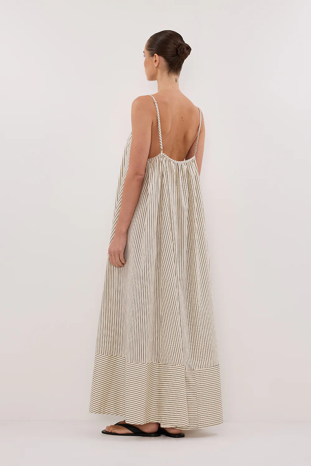 PALMA CREAM SILK BLEND MIDI DRESS - Gamepaces